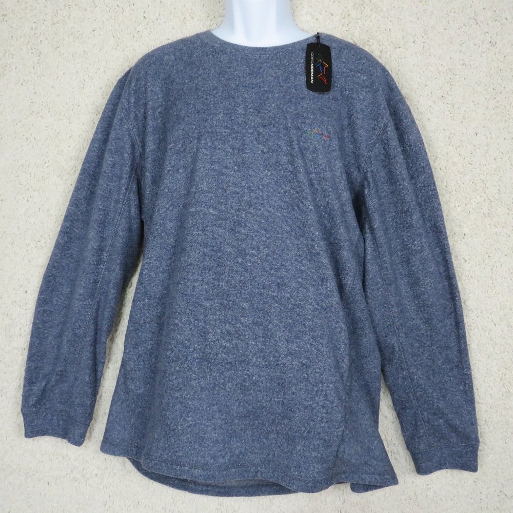 Greg Norman* Men's Long Sleeve Crew Neck Fleece‎ Pullover Sweater~ Size XXL